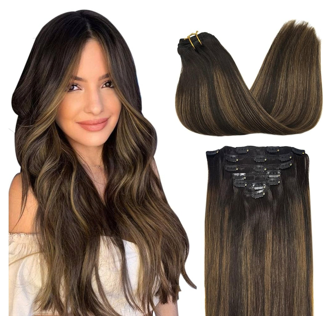 #2/6/2 Balayage, marrón oscuro a castaño