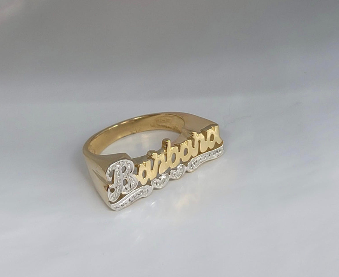 Anillo personalizados 14k