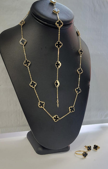 Flower set 14k