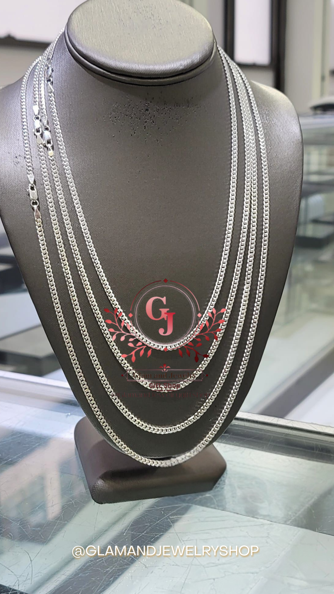 Miami cuban sólida plata 925