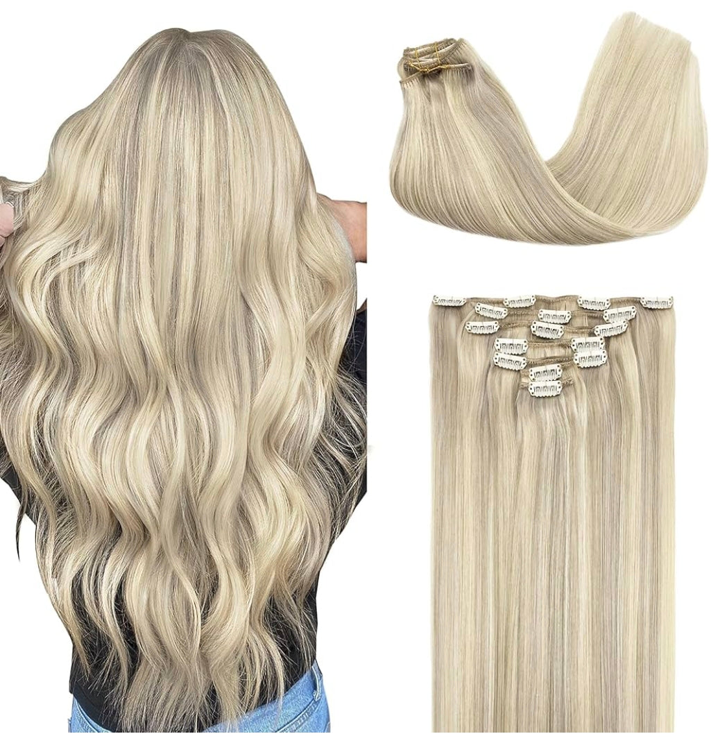 Rubio Ceniza con resaltado rubio platino